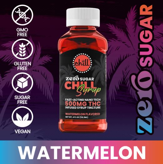 Photograph of product: CHILL - Root Beer Nano Syrup Tincture - Zero Sugar (500mg)