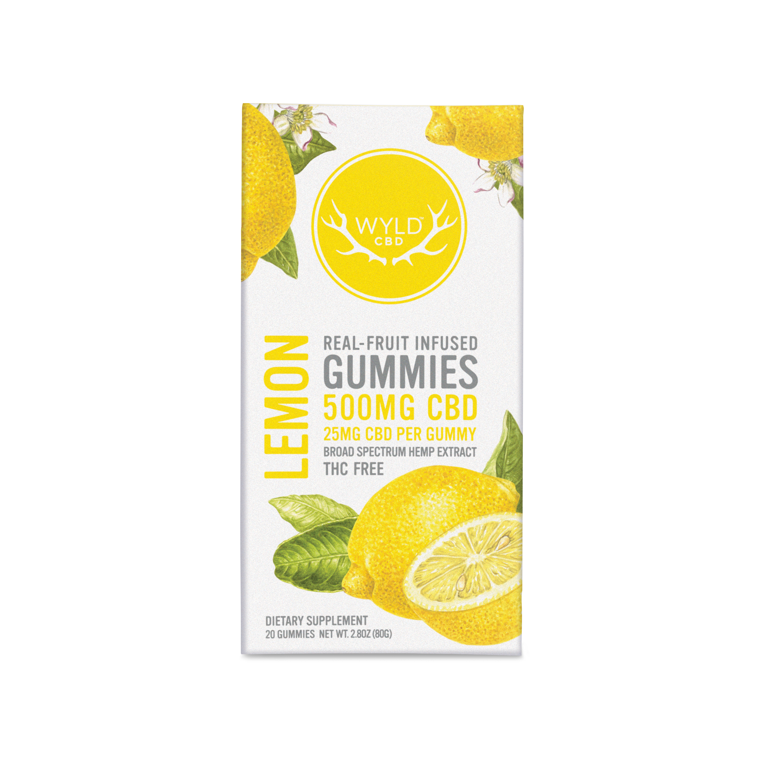 Photograph of product: Hemp Gummies - CBD:500mg - 20pk - Lemon