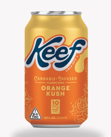 Photograph of product: Keef Soda - Orange Kush - 10mg TH-oui