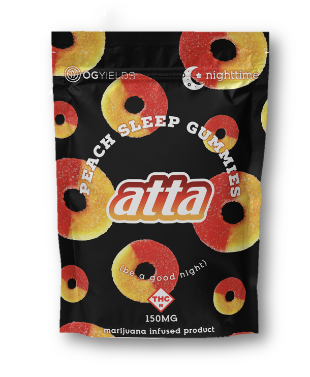 Photograph of Product: Peach Sleep Gummy Rings 6pk