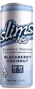 Photograph of product: Blackberry Coconut [H] - 1:1 CBD 25MG Slims Soda 12OZ