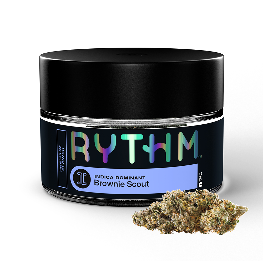 Photograph of product: Rythm | Brownie Scout | 3.5g Whole Buds