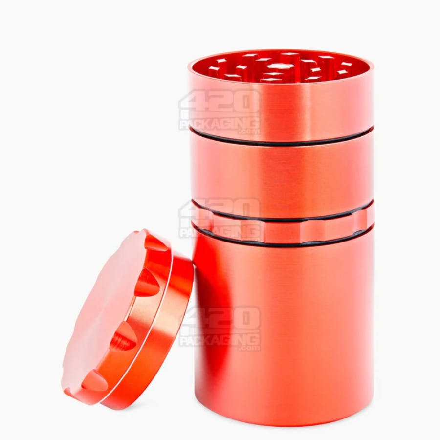 Photograph of product: Multi Compartment Metal Grinder w/catcher RED
