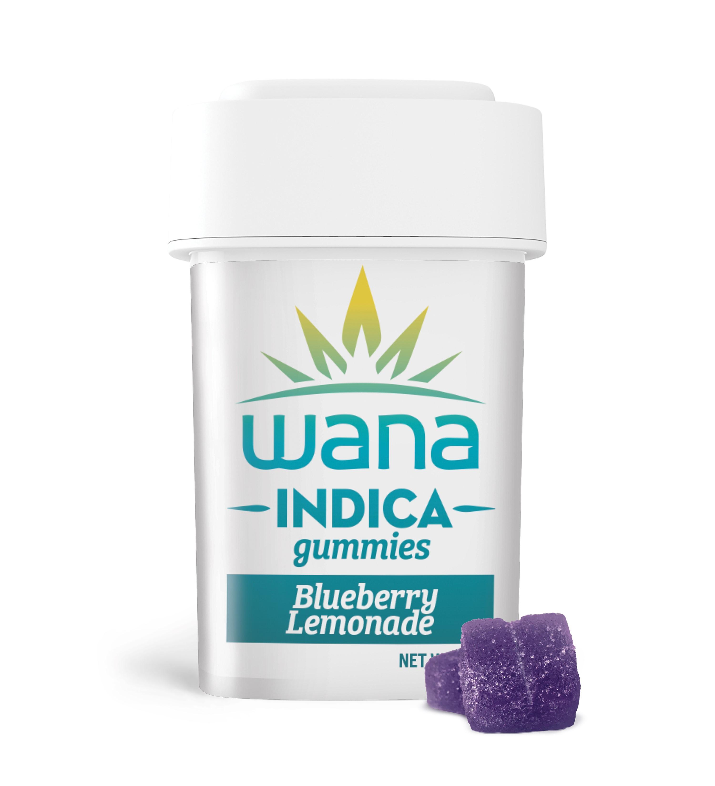 Photograph of product: 200mg Wana Gummies - Blueberry Lemonade