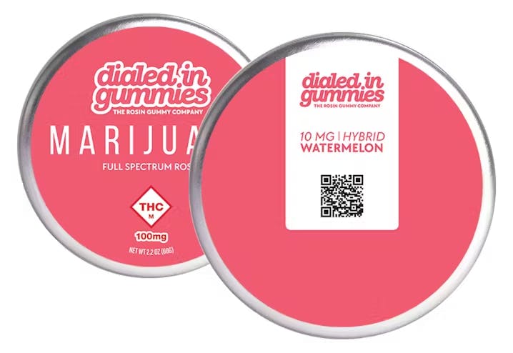 Photograph of product: Watermelon Rosin Gummies 100mg | 10pk - 