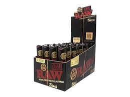Photograph of product: Raw Cones | 1 1/4 Size | 6 Pack | Classic Black