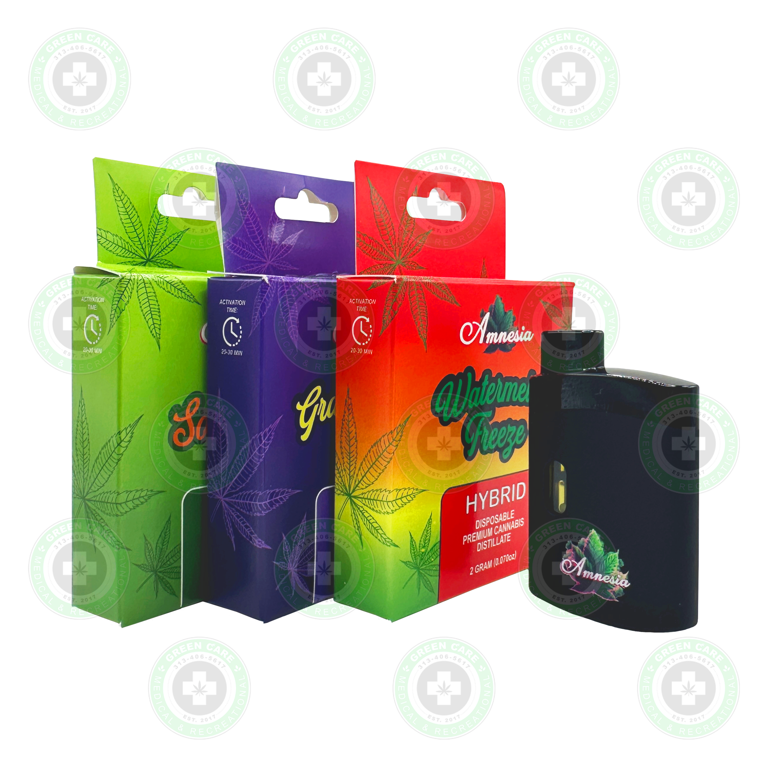 Photograph of product: Amnesia - Watermelon Freeze Disposable 2g