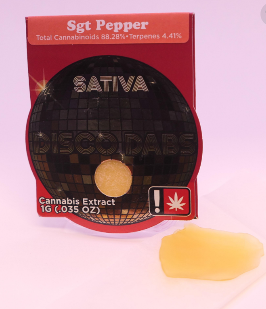 Photograph of product: Disco Dabs | Pineapple Fruz Shatter | 1g
