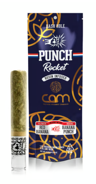 Photograph of product: Punch - Red Banana x Banana Punch - Sativa - Rocket Infused Preroll - 1.6g