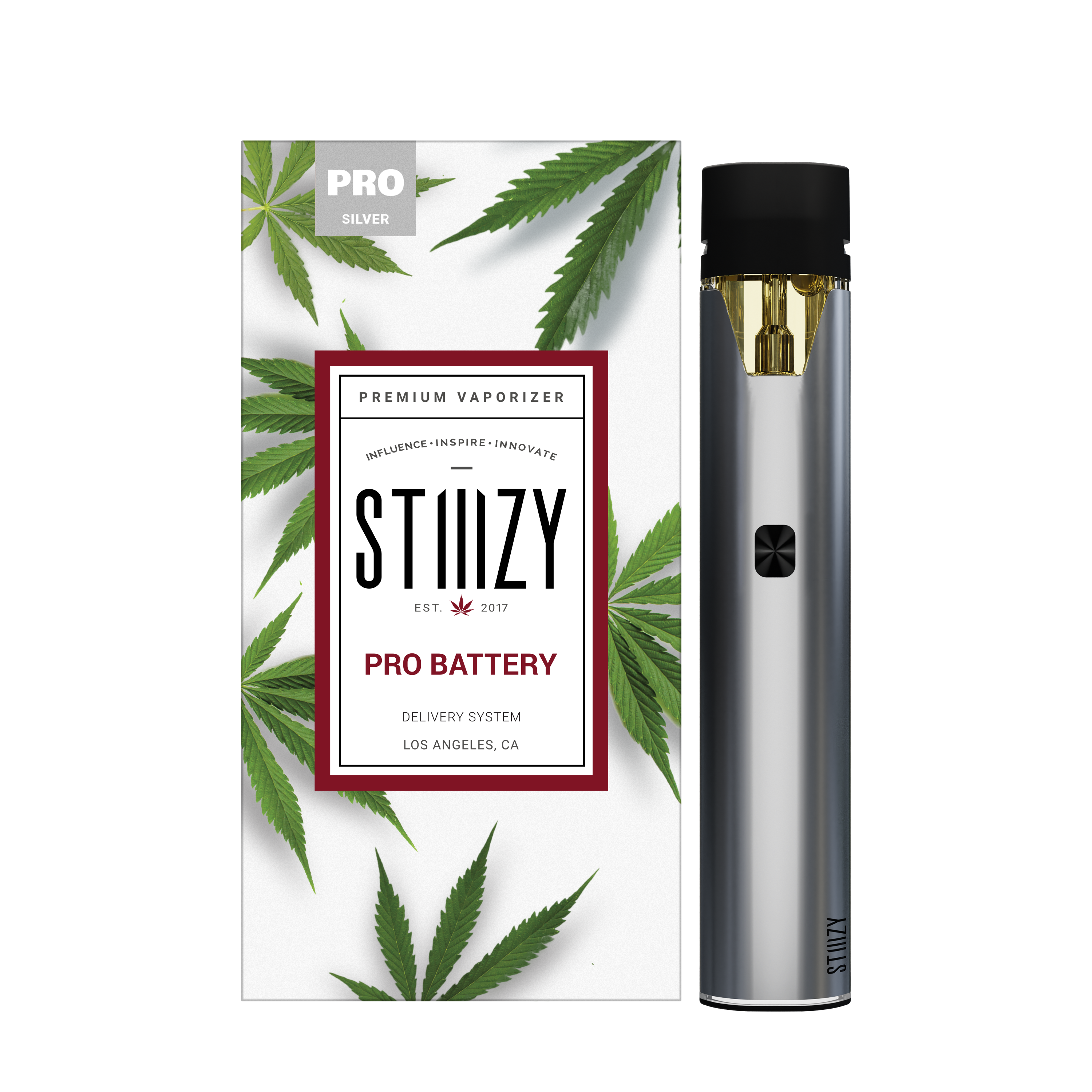 Photograph of product: Stiiizy Battery Pro Kit Silver