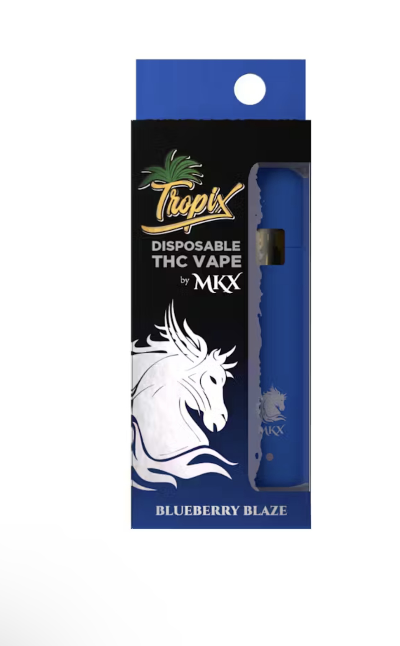 Photograph of product: MKX: Blueberry Blaze 1G Tropix Disposable Vape