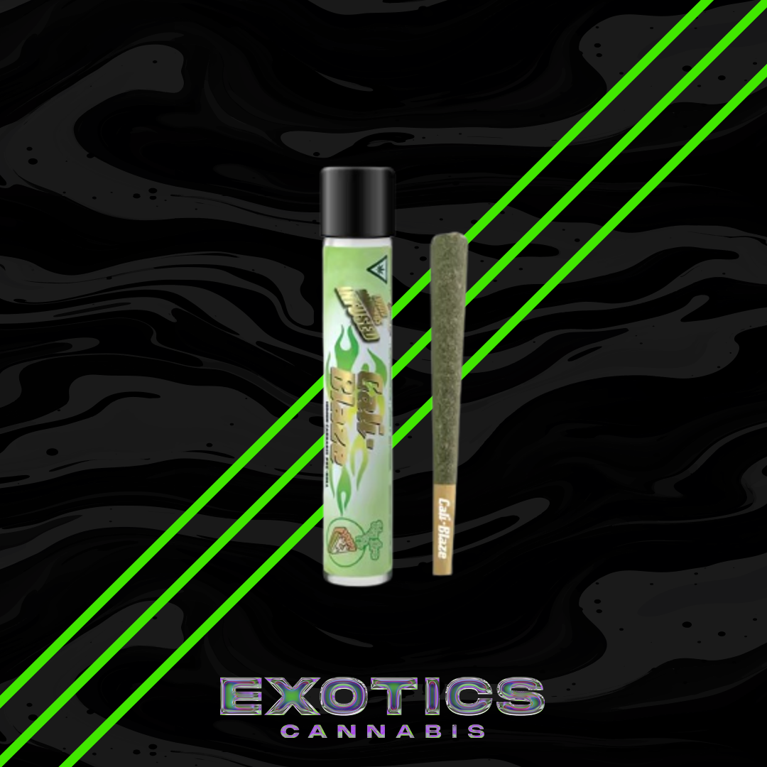 Photograph of product: Cali-Blaze - Key Lime Pie Tarantula Infused Pre-roll (3/$15)