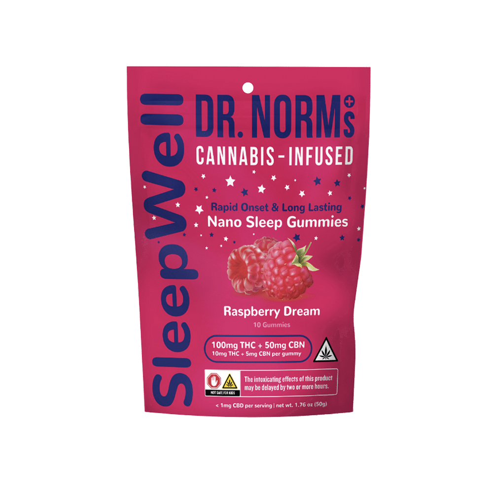 Photograph of product: RASPBERRY DREAM NANO CBD SLEEPWELL GUMMIES [10 CT]