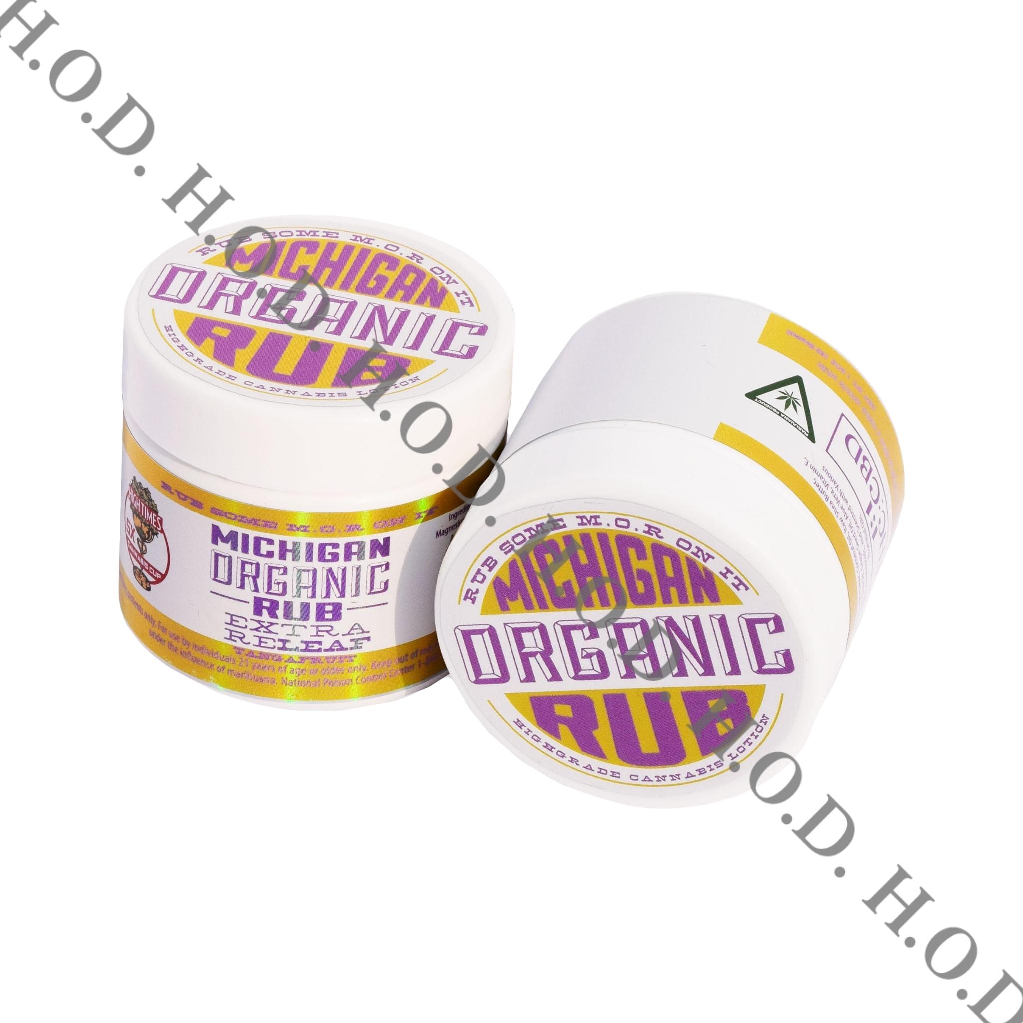 Photograph of product: Michigan Organic Rub Extra Releaf Tangafruit 750mg