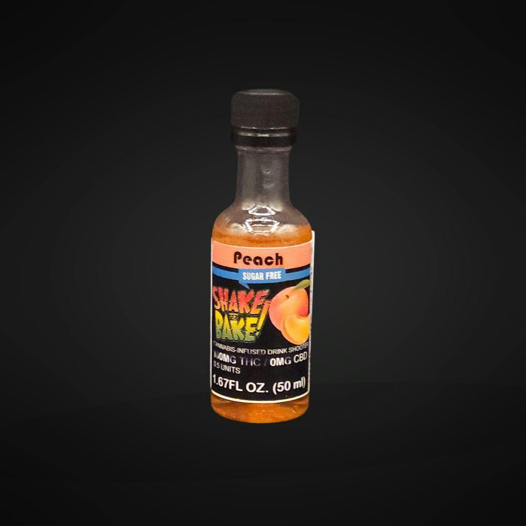 Photograph of product: Shake2Bake- TH-oui Shooter- Sugar Free Peach- 100mg
