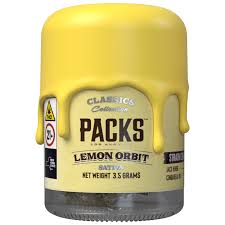 Photograph of product: Packs | Flower | Jar | Lemon Orbit | 3.5g | Oui'd