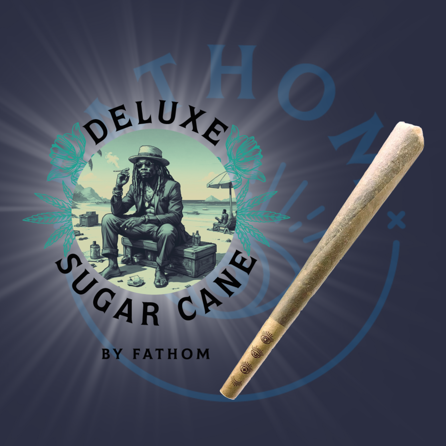 Photograph of product: Fathom Oui'd | Deluxe Sugar Cane Pre-Roll | 1.0g