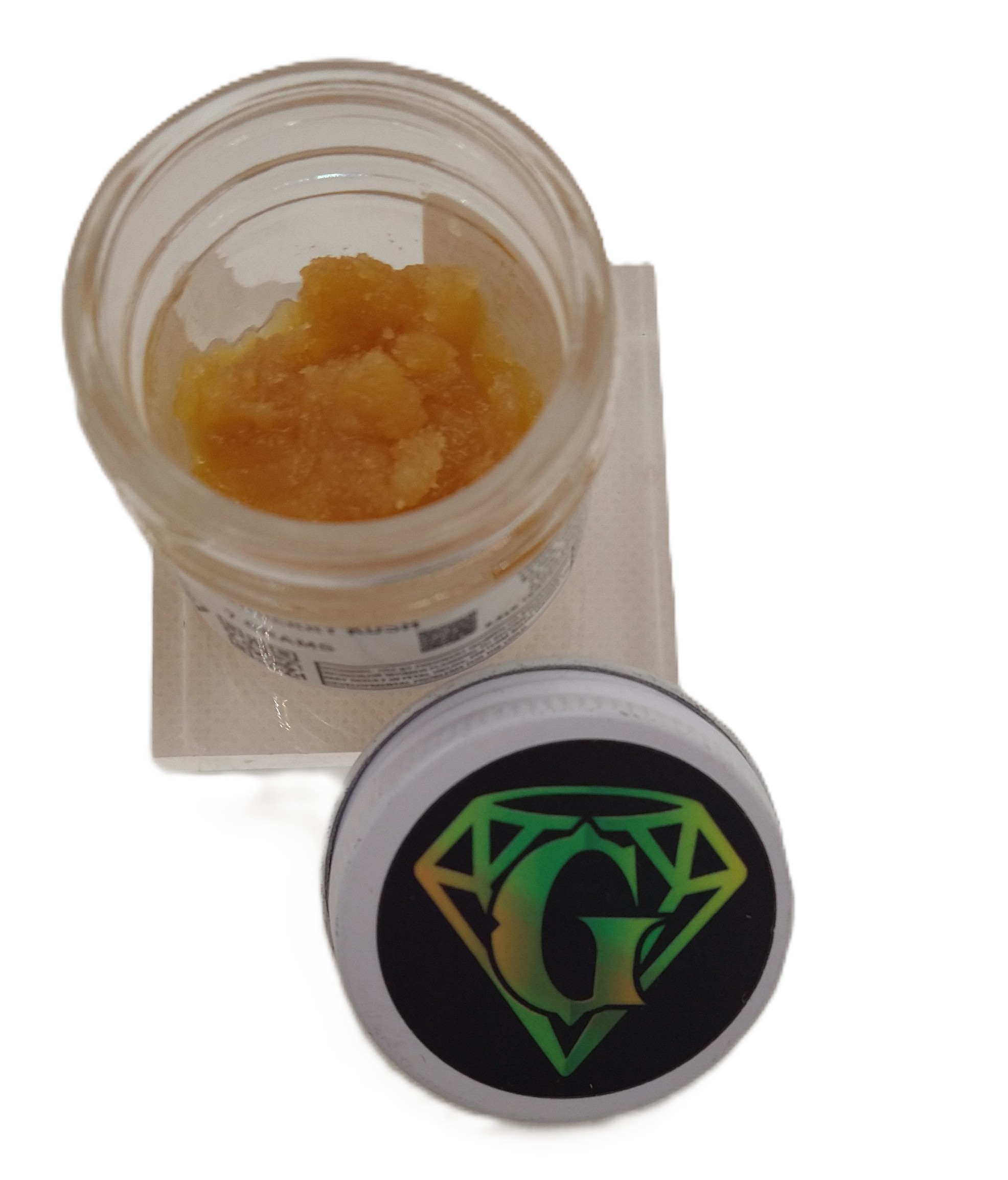 Photograph of product: GreenCo | Blackberry Kush | Resin Concentrate Oui'd