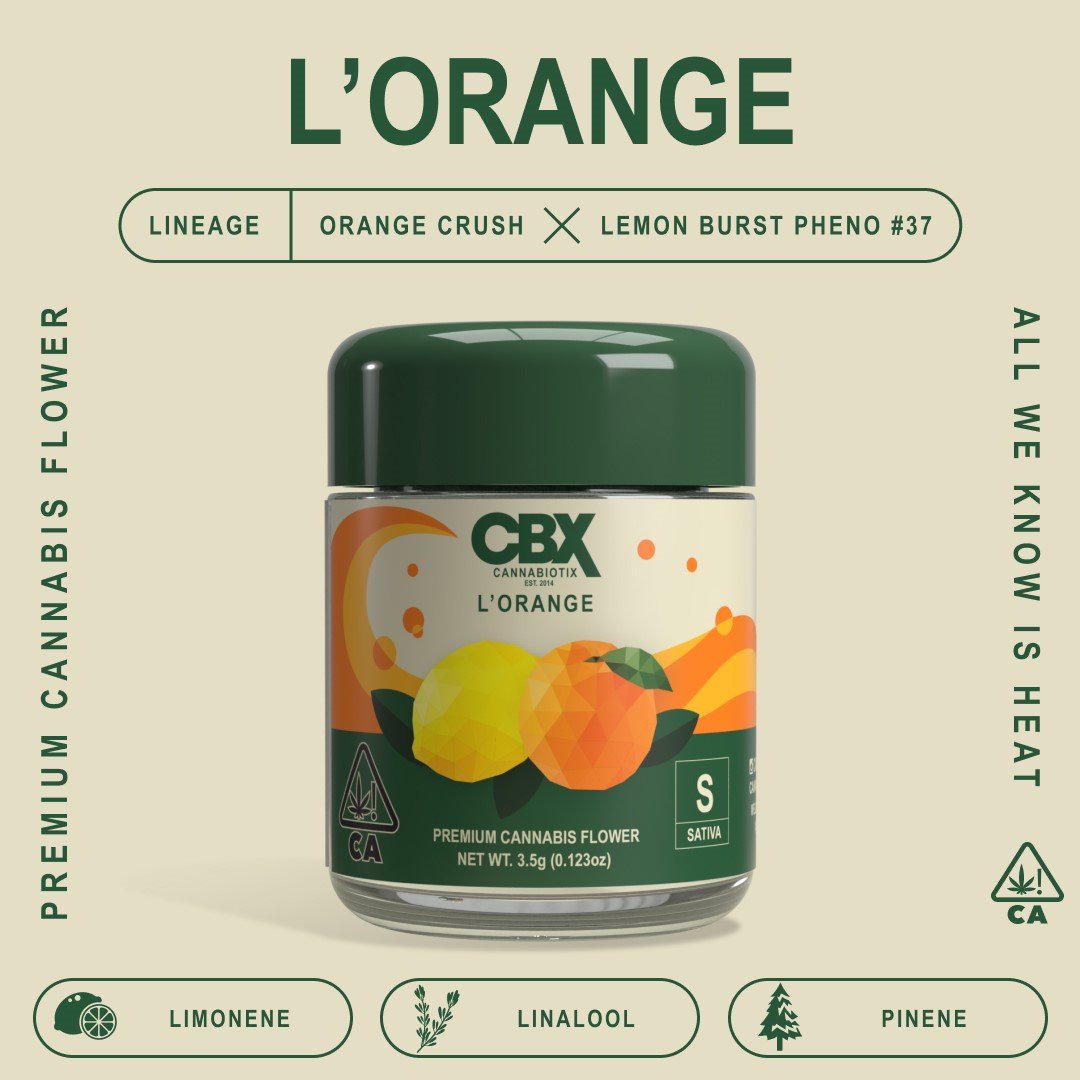 Photograph of product: L'ORANGE 3.5G - CANNABIOTIX