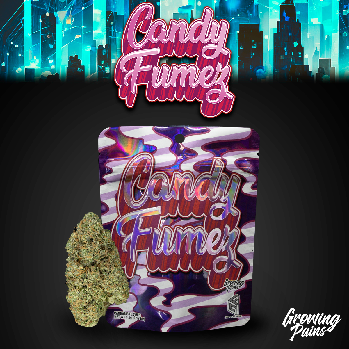 Photograph of product: Growing Pains - Candy Fumez 3.5g