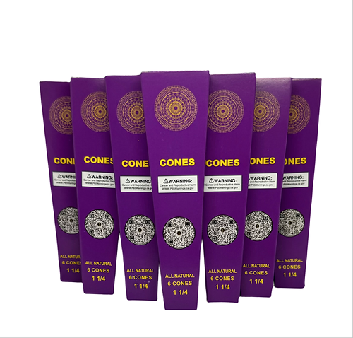 Photograph of product: Natural Hemp Cones (6ct)