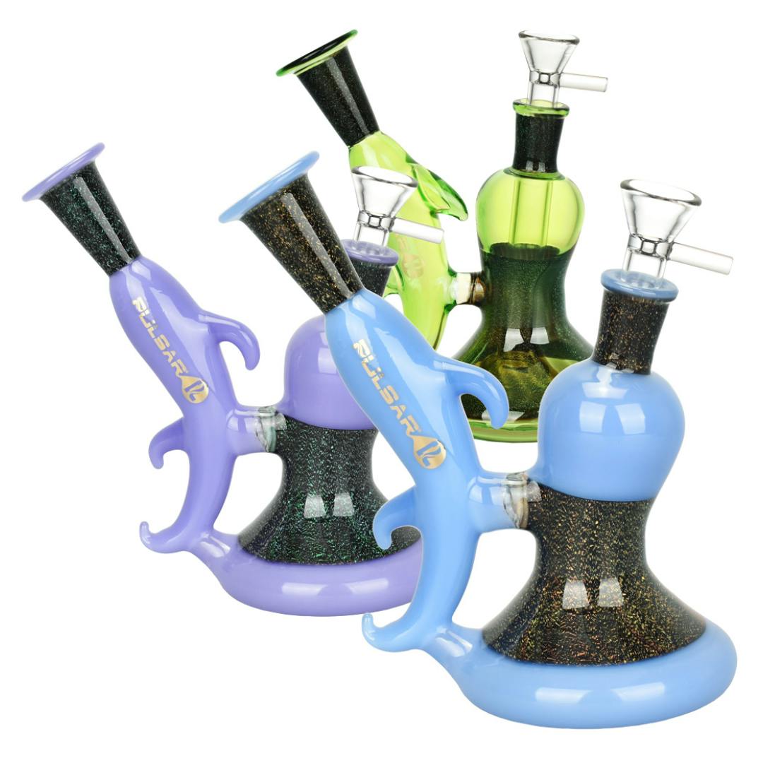 Photograph of product: Bong | Dichro Dolphin Water Pipe | 14mm F | 6.5" | Assorted Colors