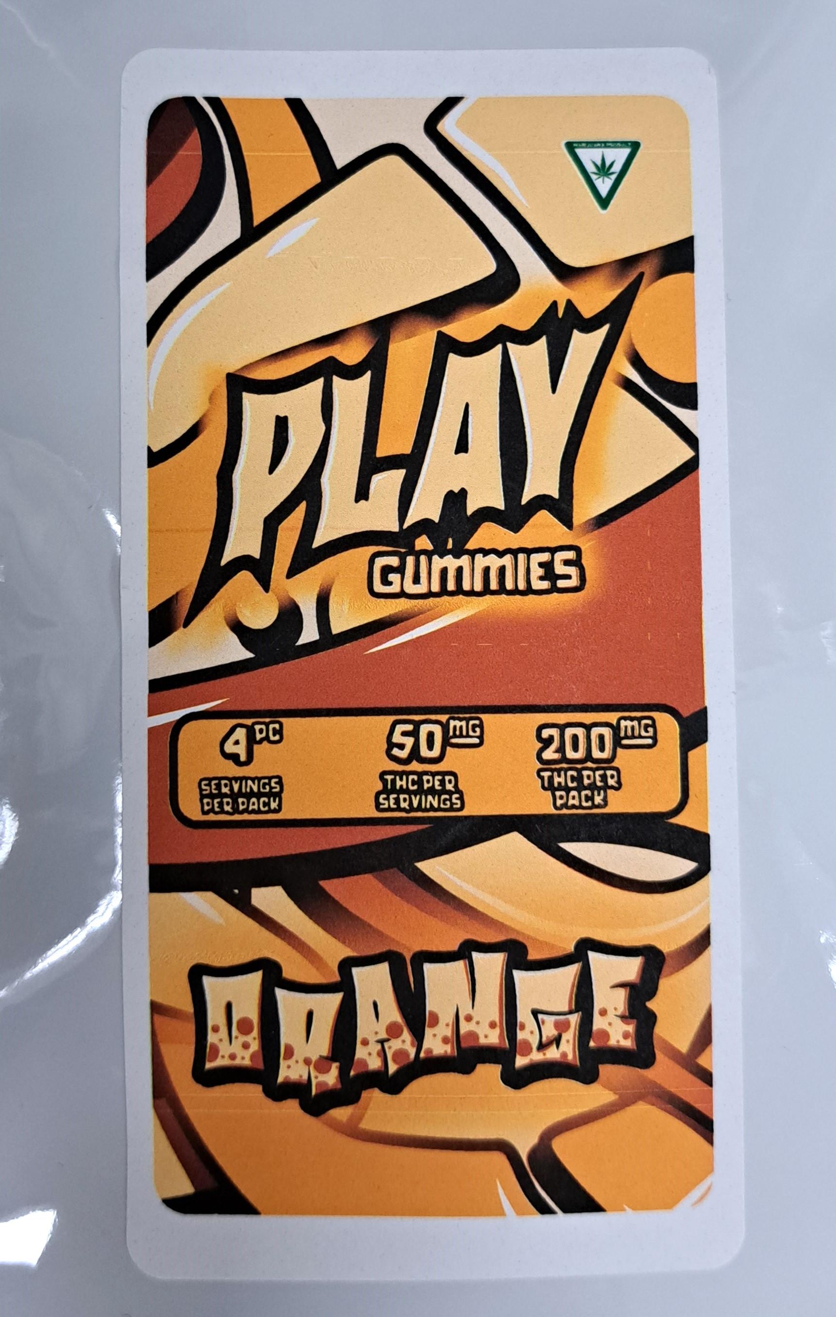 Photograph of Product: AU PLAY: Orange 200mg Gummie (4x50mg)