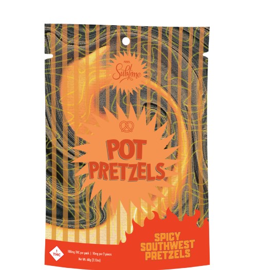 Photograph of product: Sublime - Pretzels - (H) - Spicy Southwest - 100mg