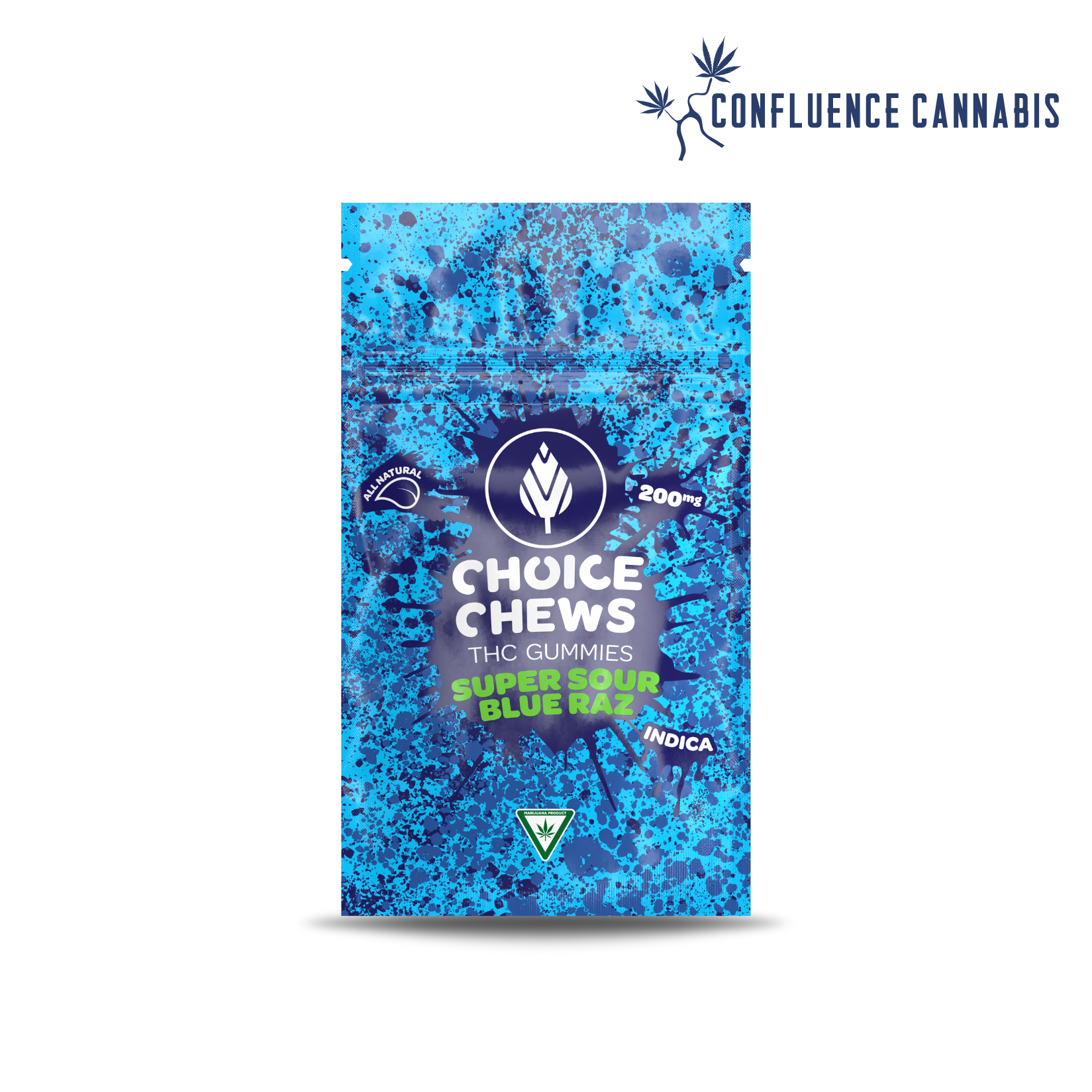 Photograph of product: Super Sour Blue Raz Dream Choice Chews (High Dose)