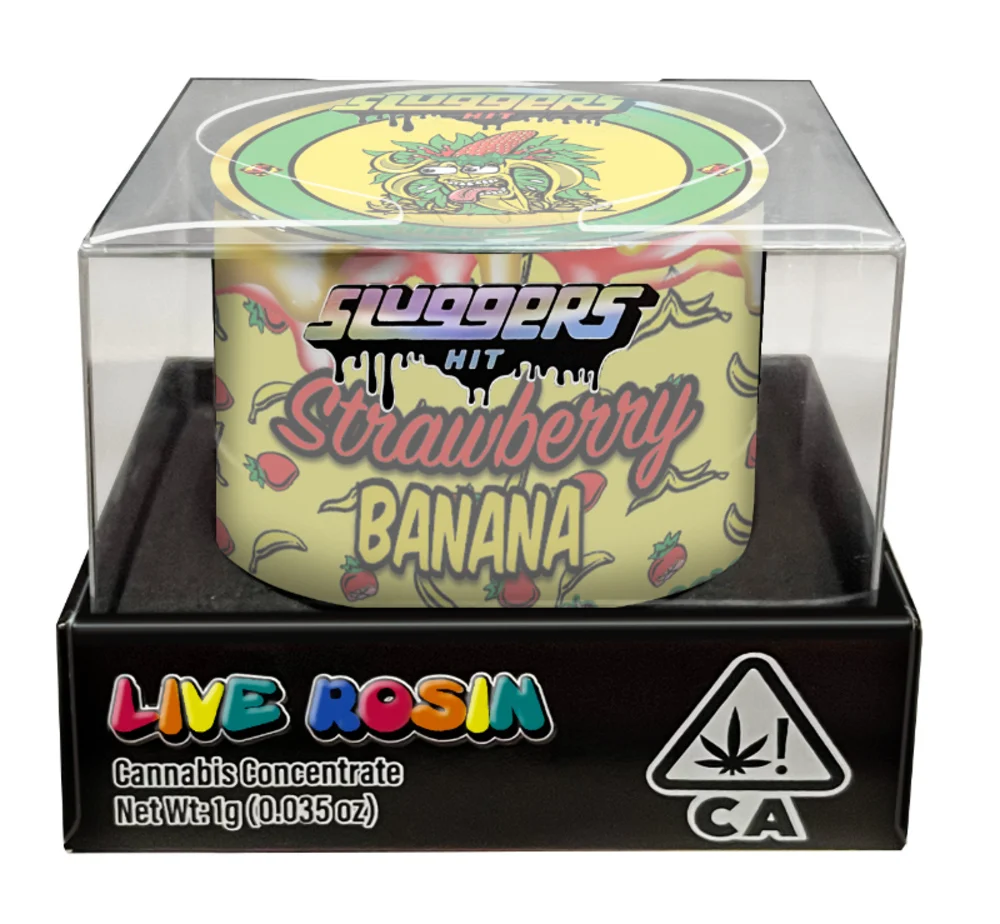 Photograph of product: Sluggers - Strawberry Banana 1g Live Rosin