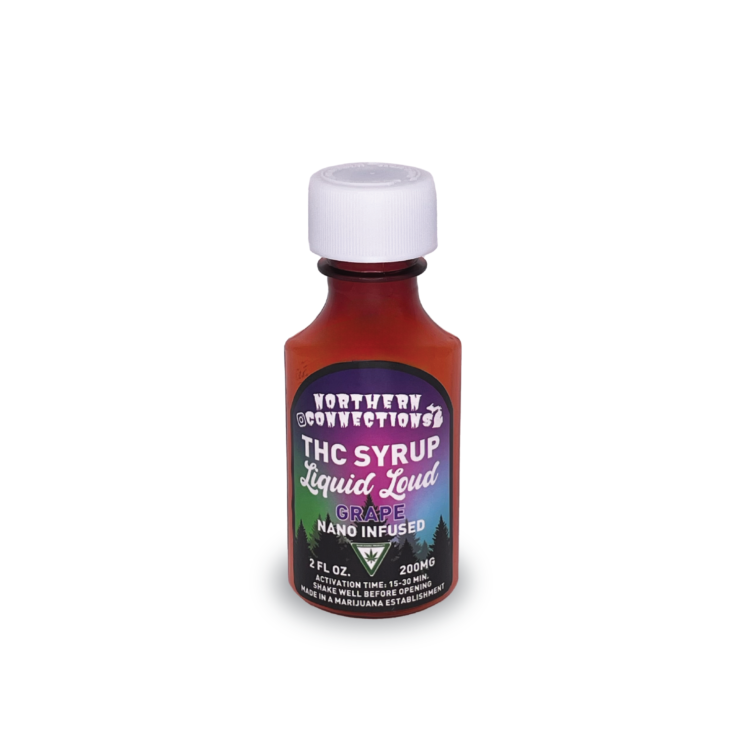 Photograph of product: Northern Connections Liquid Loud Syrup 200mg Grape