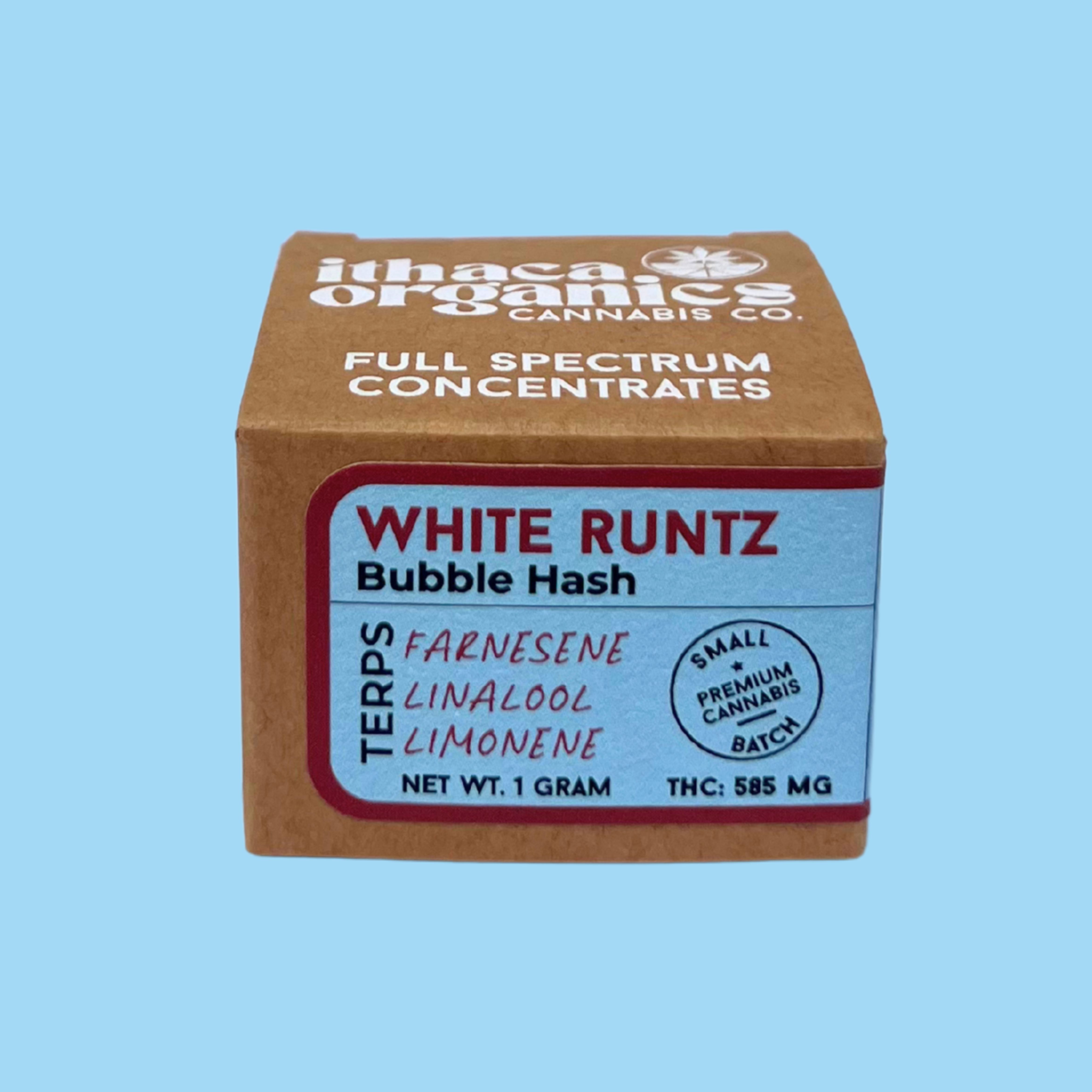 Photograph of product: Ithaca Organics | White Runtz | Bubble au chocolat