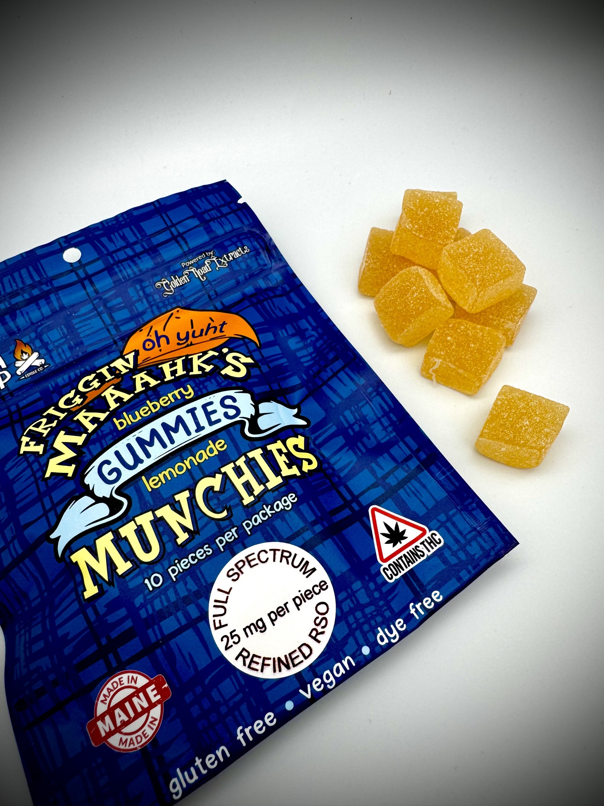 Photograph of product: Friggin Maaahk's Refined RSO Fruit Chews | Blueberry Lemonade 250mg