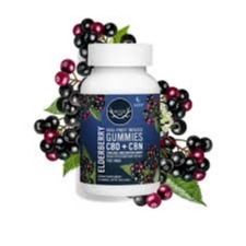 Photograph of product: Wyld CBD Gummies "Sleep" - 20ct Elderberry (25mg CBD & 5mg CBN)