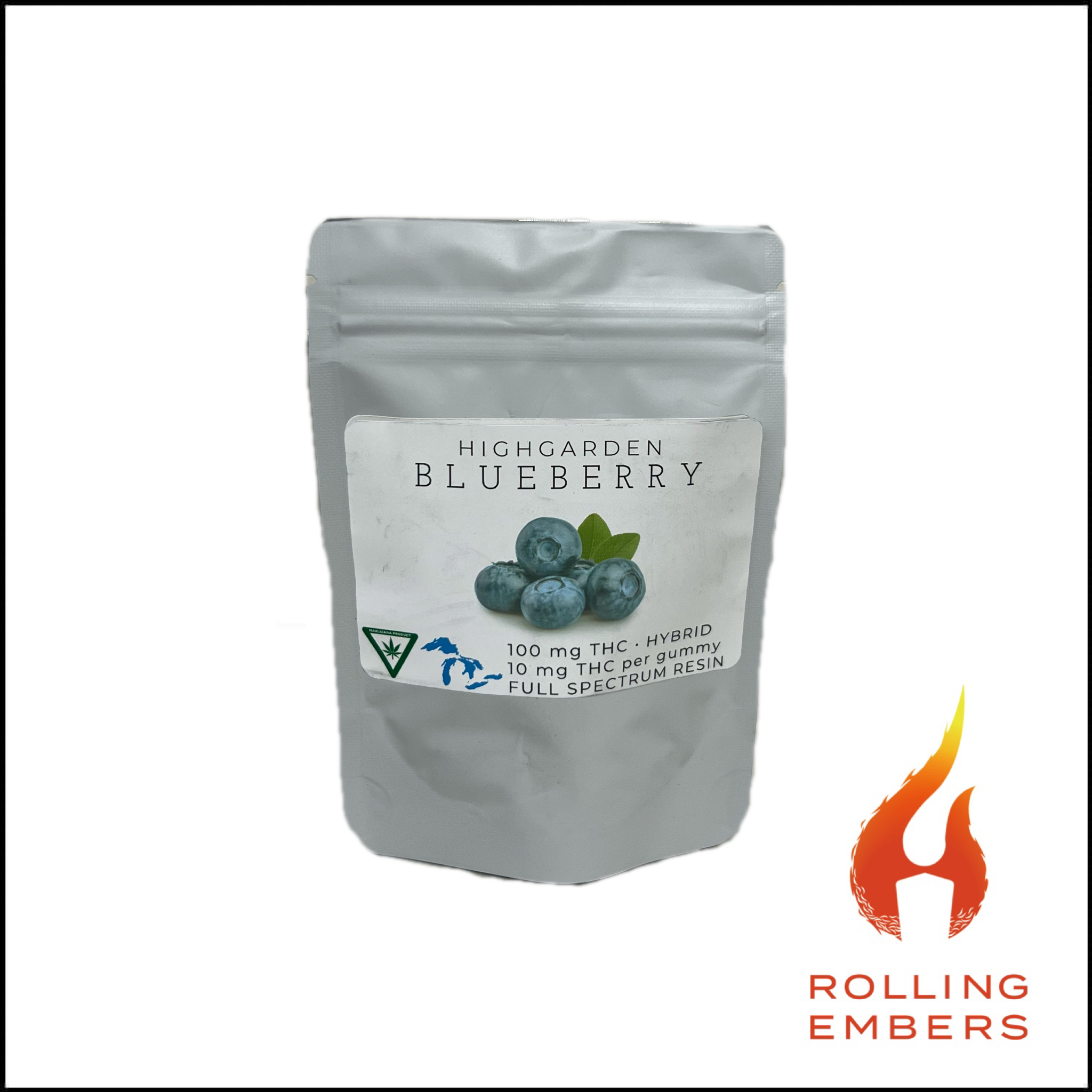 Photograph of product: High Garden | Blueberry | Gummies | 100mg