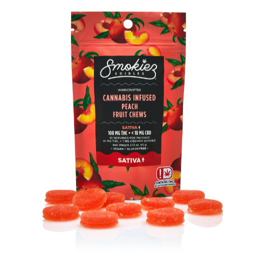 Photograph of product: Peach Fruit Chews  100mg