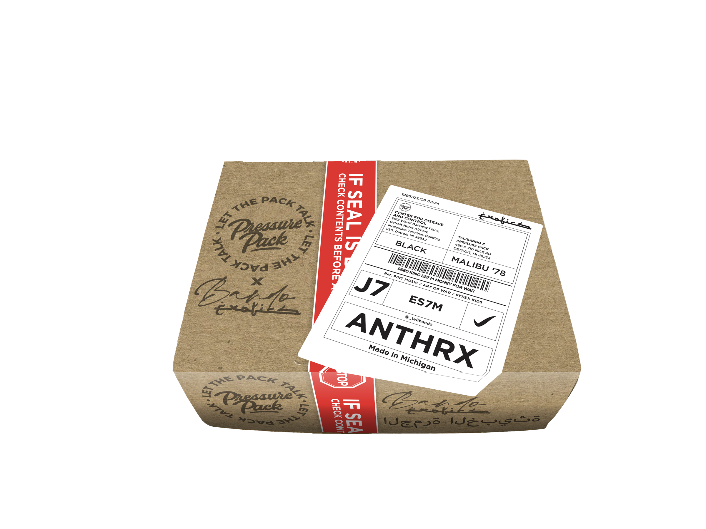 Photograph of product: Pressure Pack X Bando 3.5g Pre Pack | Anthrx