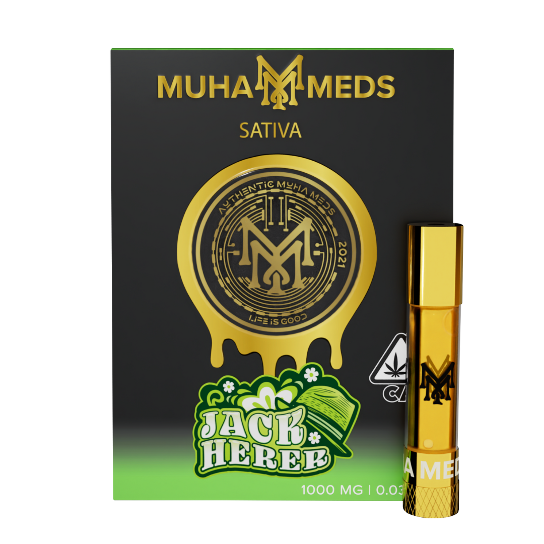 Photograph of product: MuhaMeds - 1g 510 Cart - Jack Herer