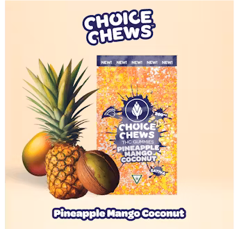 Photograph of product: Choice - Gummies - Coconut Lime - 200mg - 10pk