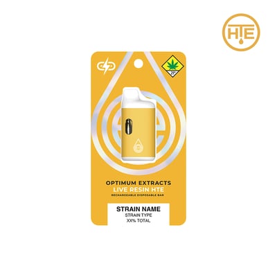 Photograph of product: Optimum Extracts | Strawnana (H) Live Resin Disposable