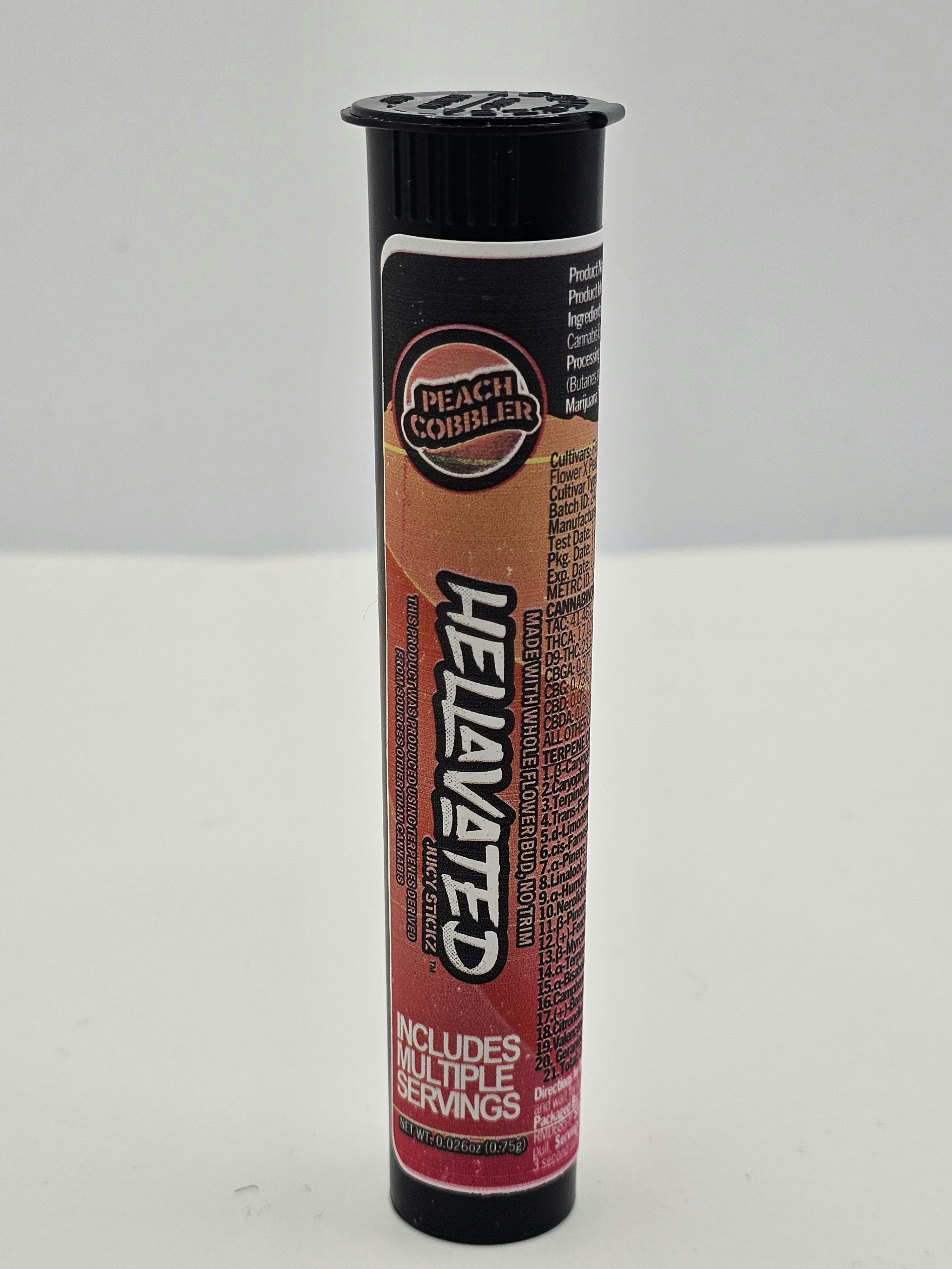 Photograph of product: PEACH COBBLER .75G INFUSED PREROLL (H)
