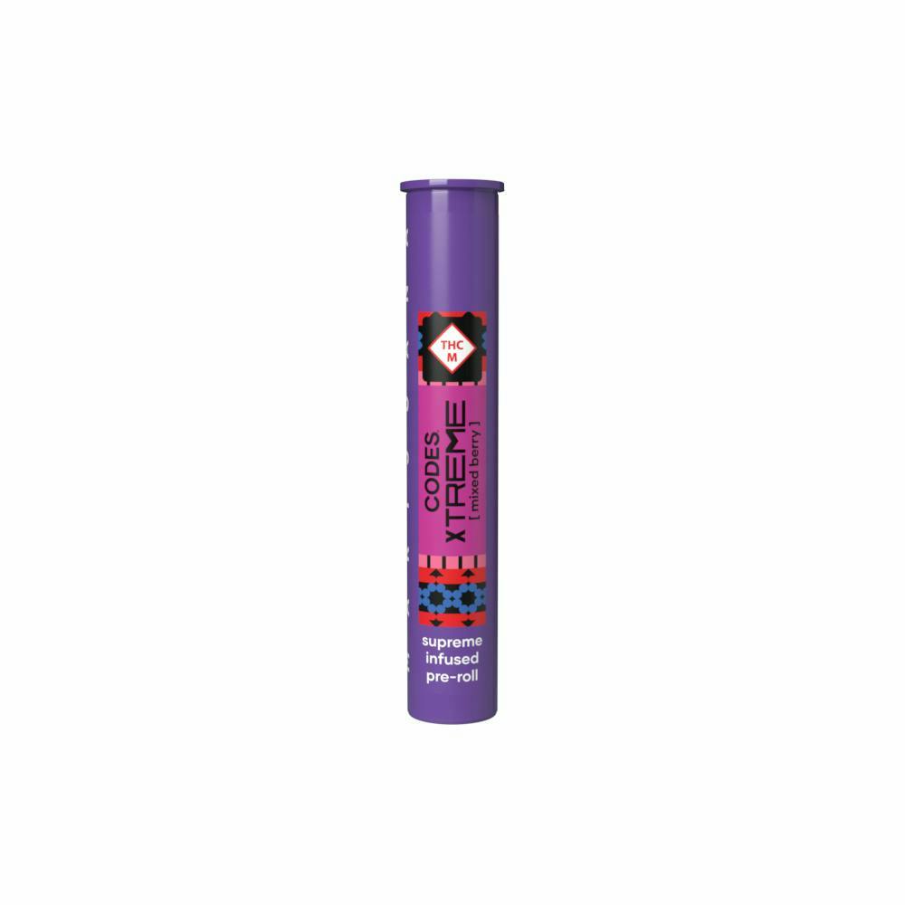 Photograph of product: Codes Red Pop Mixed Berry Infused Preroll (1g)