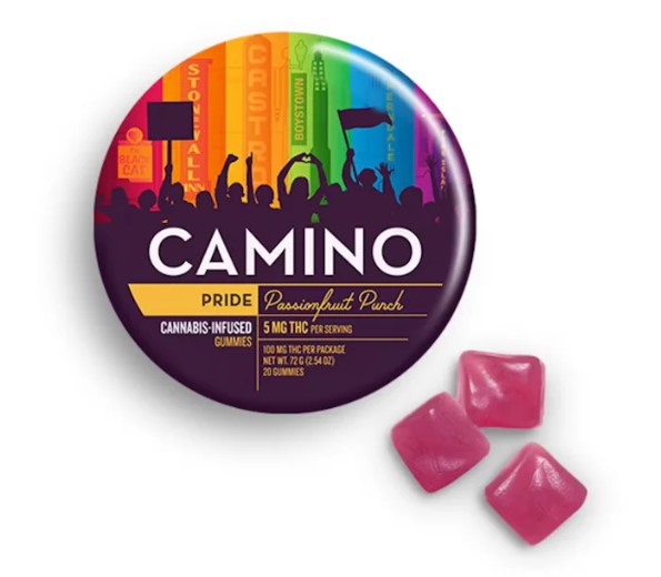 Photograph of product: Camino - Passionfruit Punch - 200mg Gummies (10x20mg)