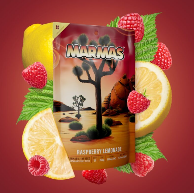 Photograph of product: Gummies | Marmas | Raspberry Lemonade High Dose [20pk] [25mg each]