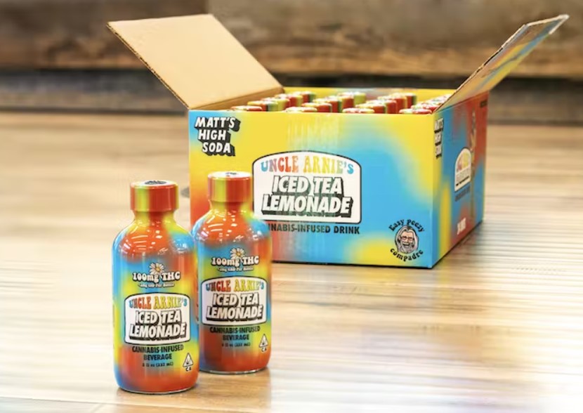 Photograph of product: [Uncle Arnie's] TH-oui Beverage - 100mg - Iced Tea Lemonade (H)