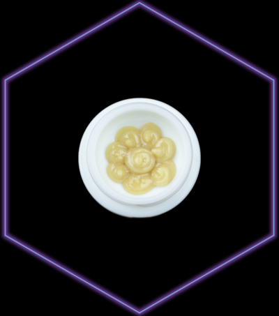 Photograph of product: Lazercat | Premo Rosin Badder | Turbo Amethyst