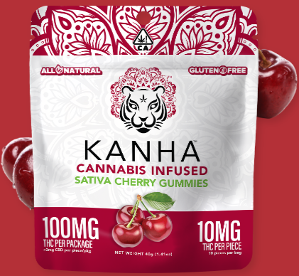 Photograph of product: Kanha | Cherry Gummy   100 Mg