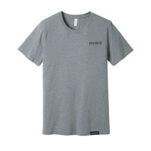 Photograph of product: Planet 13 Classic Logo Tee Heather Grey-Small