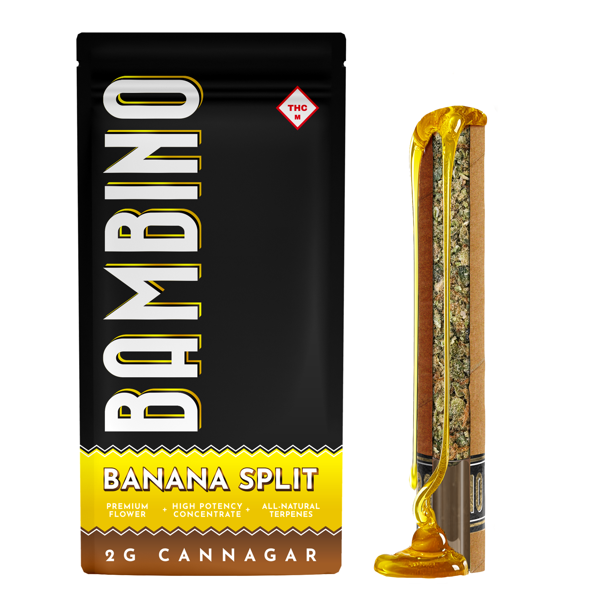 Photograph of product: Bambino - Infused Blunt Banana Split - 2g