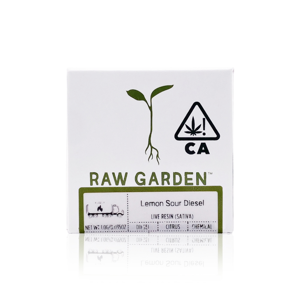 Photograph of product: Raw Garden 1g Live Resin Lemon Sour Diesel
